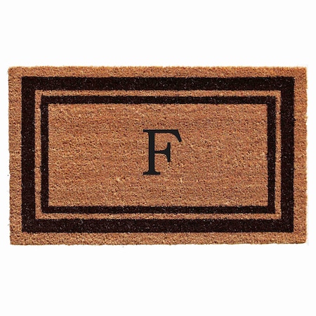 Calloway Mills Monogram Door Mat, Natural, Black, 36 in W x 72 in L 152963672F